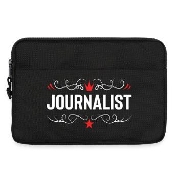 Journalist Profession - Laptop bag 13" - black - Front