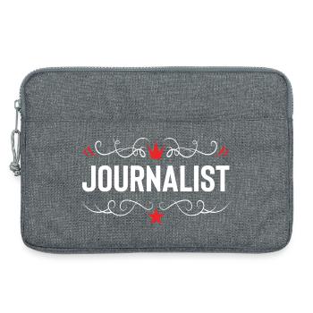 Journalist Profession - Laptop bag 13" - heather grey - Front
