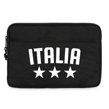 Italien 3 Sterne Design Weiss - Laptoptasche 13" - Schwarz - Vorne