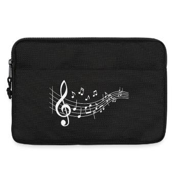 Notes de musique Clés Musiciens Professeurs de musique - Sacoche pour ordinateur portable 13 pouces - noir - Devant