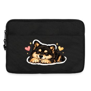 Lapphund finlandais chaleureux - Sacoche pour ordinateur portable 13 pouces - noir - Devant