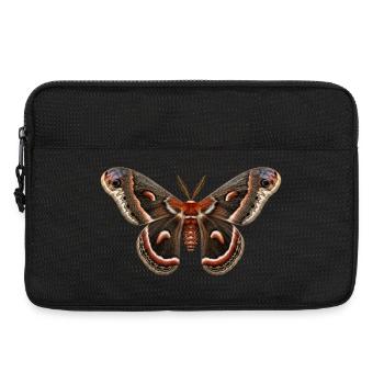 Cecropia Moth Hyalophora cecropia - Laptop bag 13" - black - Front