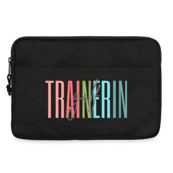Trainerin Golf Golftrainerin Golferin Geschenk - Laptoptasche 13" - Schwarz - Vorne