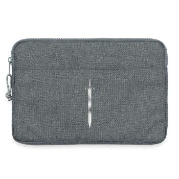 artfully designed sword noble shimmering - Laptop bag 13" - heather grey - Front
