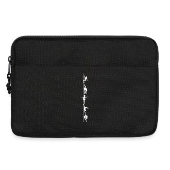 Pole dance Silhoutten white - Laptop bag 13" - black - Front