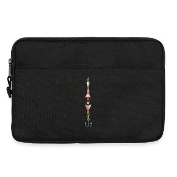 imaginative fishing lure with a fish hook - Laptop bag 13" - black - Front