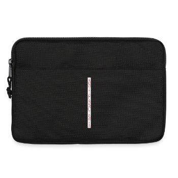 lettrage antifasciste vertical élégant - Sacoche pour ordinateur portable 13 pouces - noir - Devant
