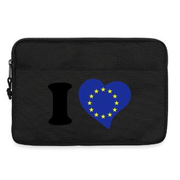 I love Europe - J'aime l'Europe - Sacoche pour ordinateur portable 13 pouces - noir - Devant