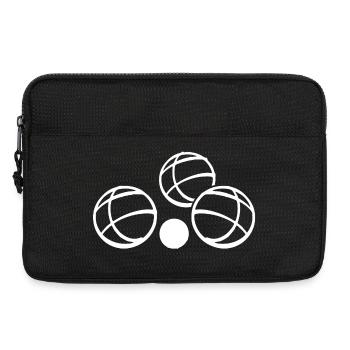 Boules de boules pour joueurs de pétanque - Sacoche pour ordinateur portable 13 pouces - noir - Devant