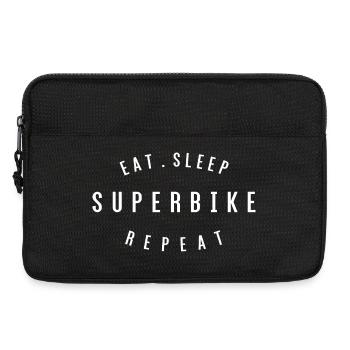 Manger Dormir Superbike Répéter - Sacoche pour ordinateur portable 13 pouces - noir - Devant