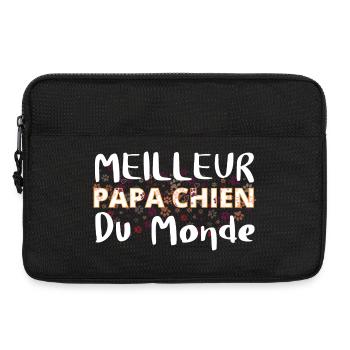 Meilleur Papa Chien Du Monde - Sacoche pour ordinateur portable 13 pouces - noir - Devant