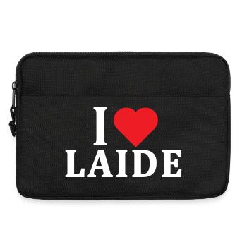 t-shirt I love Laide t-shirt gift idea - Laptop bag 13" - black - Front