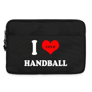 J'adore le handball - Sacoche pour ordinateur portable 13 pouces - noir - Devant