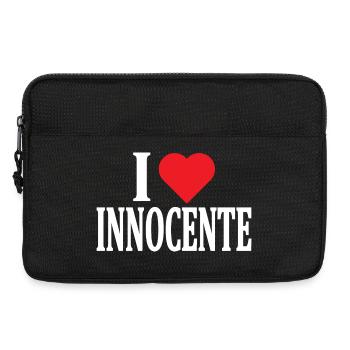 t-shirt J’adore Innocente idée cadeau t-shirt - Sacoche pour ordinateur portable 13 pouces - noir - Devant