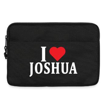 t-shirt name I love Joshua t-shirt gift idea - Laptop bag 13" - black - Front