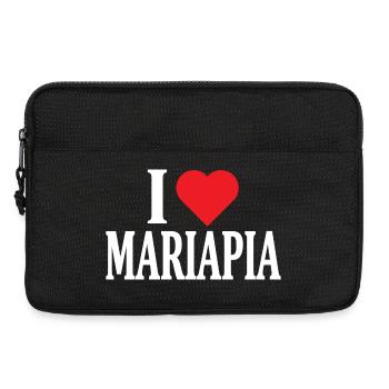 nom du t-shirt J’adore Mariapia idée cadeau t-shirt - Sacoche pour ordinateur portable 13 pouces - noir - Devant