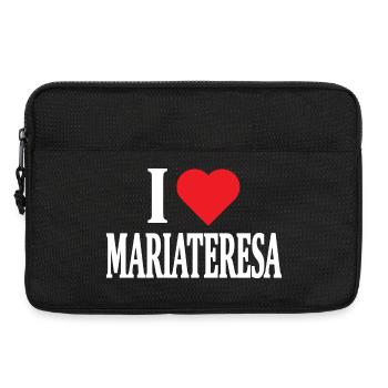 t-shirt name I love Mariateresa t-shirt - Laptop bag 13" - black - Front