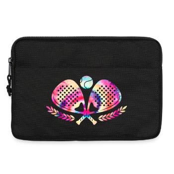 Padel Tennis Tie Dyed - Laptop bag 13" - black - Front