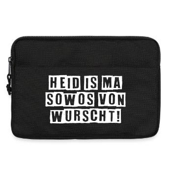 HEID IS MA SOWOS VON WURSCHT! - Laptoptasche 13" - Schwarz - Vorne