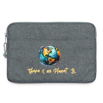 The is no Planet B - Laptop bag 13" - heather grey - Front
