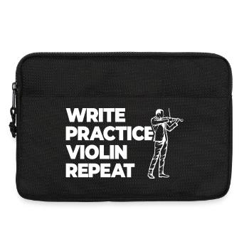 Writing Practice Repeating Violin - Laptop bag 13" - black - Front