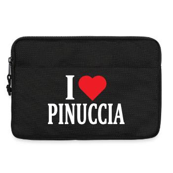 T-Shirt I love Pinuccia T-Shirt Geschenkidee - Laptoptasche 13" - Schwarz - Vorne