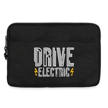 Drive Electric Typ 2 Stecker Supercharge Elektro - Laptoptasche 13" - Schwarz - Vorne