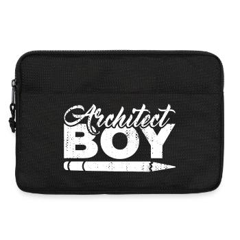 Garçon d’architecte - Sacoche pour ordinateur portable 13 pouces - noir - Devant