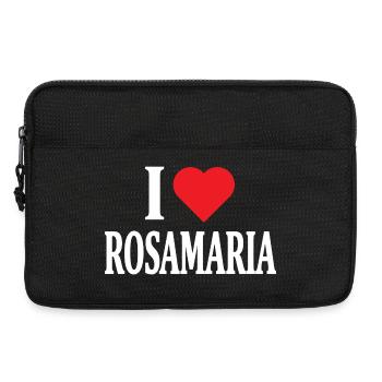 t-shirt J'aime Rosamaria t-shirt idée cadeau - Sacoche pour ordinateur portable 13 pouces - noir - Devant
