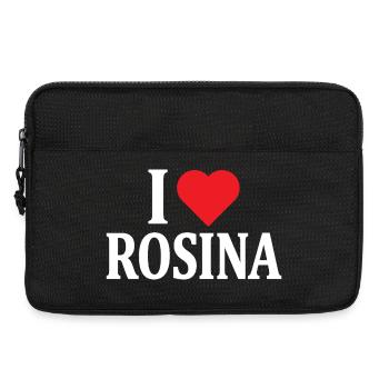 t-shirt J'aime Rosina t-shirt idée cadeau - Sacoche pour ordinateur portable 13 pouces - noir - Devant