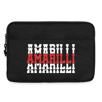 t-shirt amarilli t-shirt gift stacked text - Laptop bag 13" - black - Front