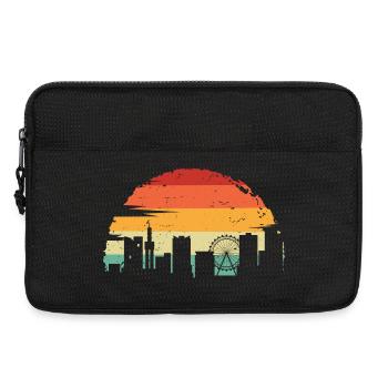 Sunset Skyline Gradient - Laptop bag 13" - black - Front