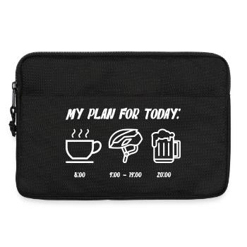My Plan for Today: Coffee Brain Beer - Laptop bag 13" - black - Front