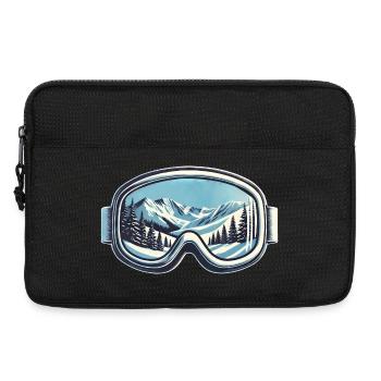 Sports d’hiver Ski Snowboard Lunettes de ski Vacances - Sacoche pour ordinateur portable 13 pouces - noir - Devant