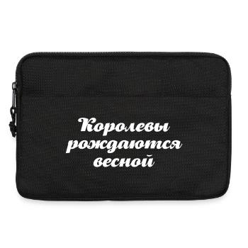 Russian Woman Girl born in Spring Russia - Laptop bag 13" - black - Front