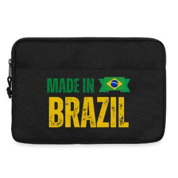Fabriqué au Brésil, fierté brésilienne - Sacoche pour ordinateur portable 13 pouces - noir - Devant