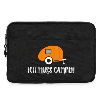 Caravan camping Camper Hobby Van Life Caravan Fan - Laptop bag 13" - black - Front