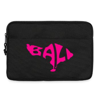 Bali Map Artistic Typography Design - Laptop bag 13" - black - Front