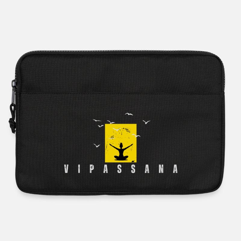 Vipassana Meditation - Laptoptasche 13" - Schwarz