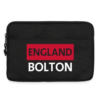Angleterre Bolton Paysage urbain Illustration - Sacoche pour ordinateur portable 13 pouces - noir - Devant