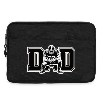 Conception d'art en cordes de joueur de football - Sacoche pour ordinateur portable 13 pouces - noir - Devant