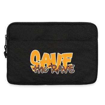 save the rave - Laptoptasche 13" - Schwarz - Vorne