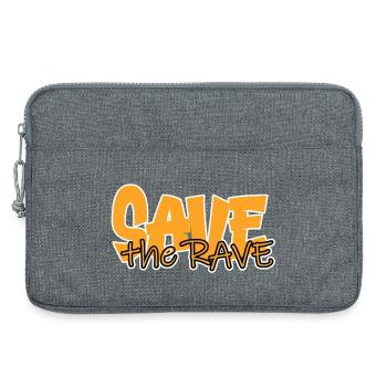 save the rave - Laptoptasche 13" - Grau meliert - Vorne