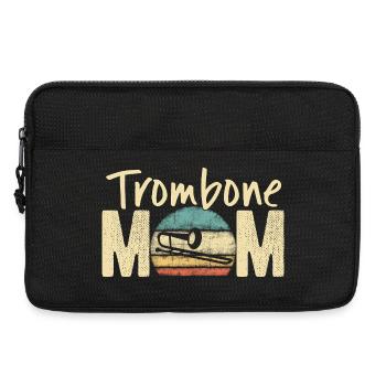 Posaune Mama Retro Vintage Marching Band Design - Laptoptasche 13" - Schwarz - Vorne