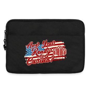 Gambling Fan Are You Ready To Casino - Laptop bag 13" - black - Front