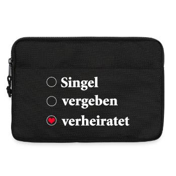 Relationship Status Selection Single - Married Heart - Laptop bag 13" - black - Front
