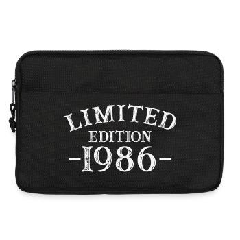 1986 Vintage Rétro Cadeau D'anniversaire - Sacoche pour ordinateur portable 13 pouces - noir - Devant