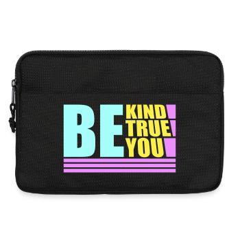 Sois gentil, sois sincère, sois toi-même, un amour de soi inspirant - Sacoche pour ordinateur portable 13 pouces - noir - Devant
