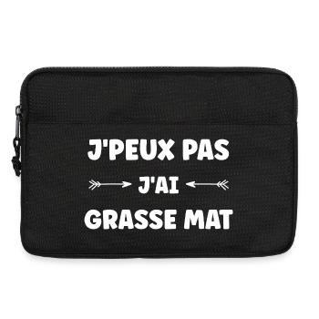 I can't I have fat mat - Laptop bag 13" - black - Front