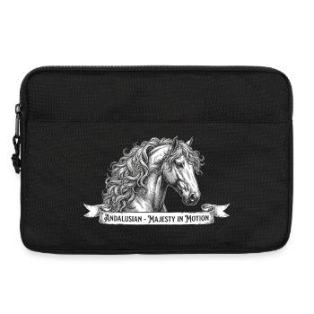 Andalusier Pferd - Majesty in Motion Vintage - Laptoptasche 13" - Schwarz - Vorne